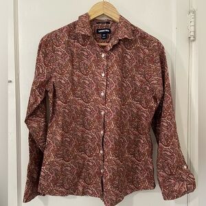 4/$20! Lands' End Paisley Shirt